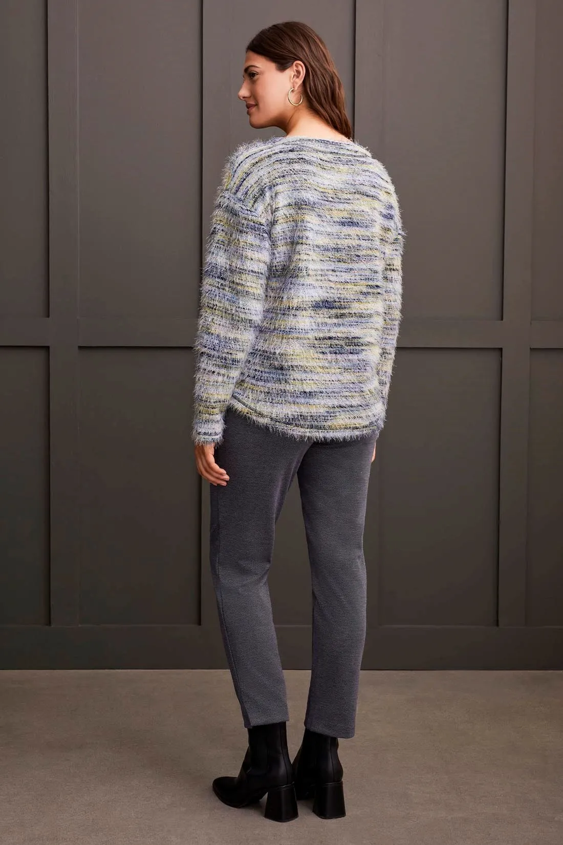 SOFT LUXE EYELASH SWEATER-Orchid sold by Tribal product image thumbnail 3