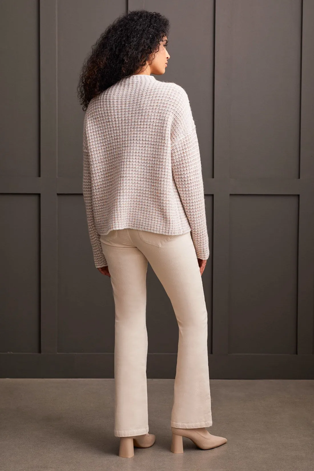 SHINY THREAD FUNNEL NECK SWEATER-Moonstone sold by Tribal product image thumbnail 3