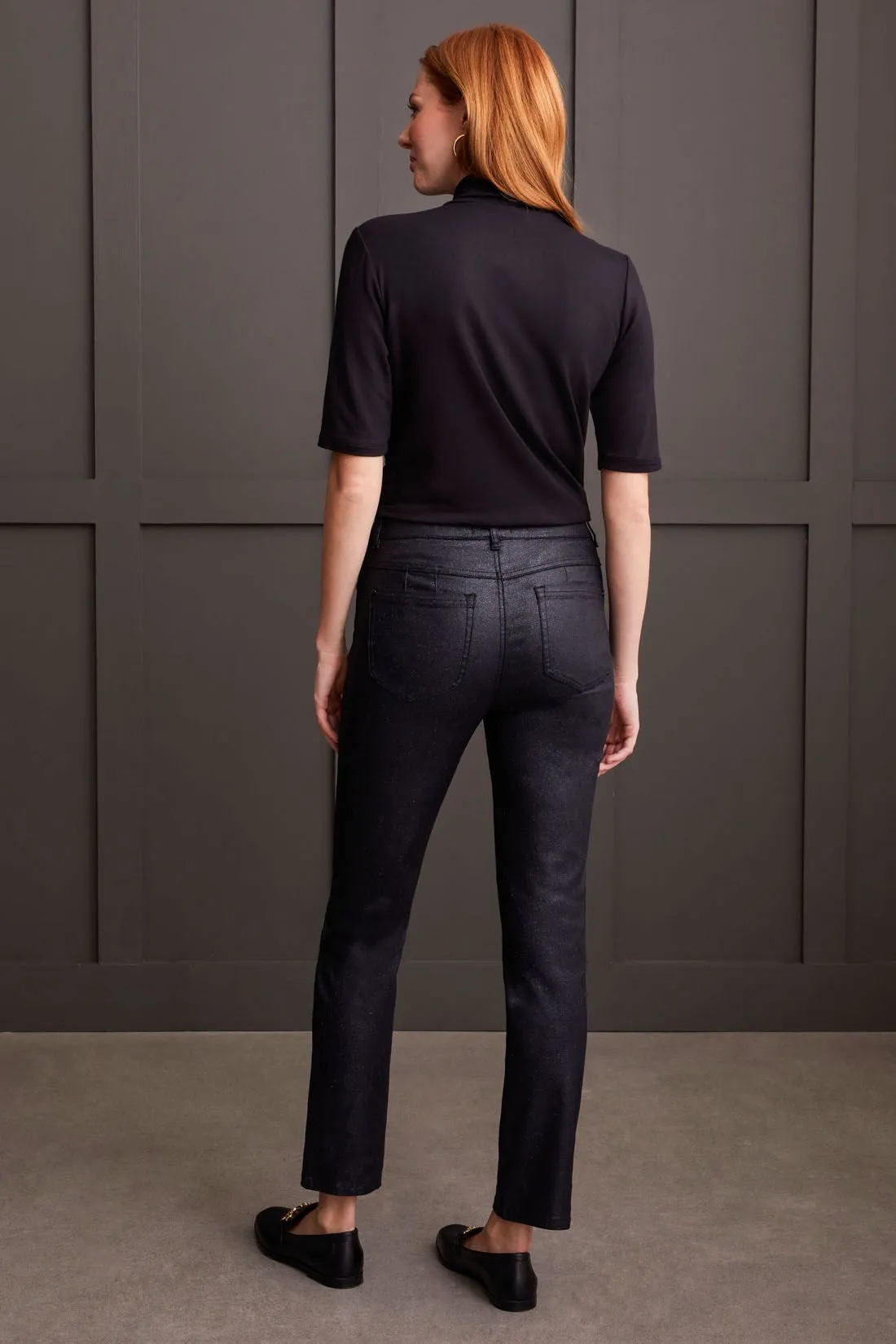 Sophia Curvy Caviar Glitz Slim Jeans-Black sold by Tribal product image thumbnail 3