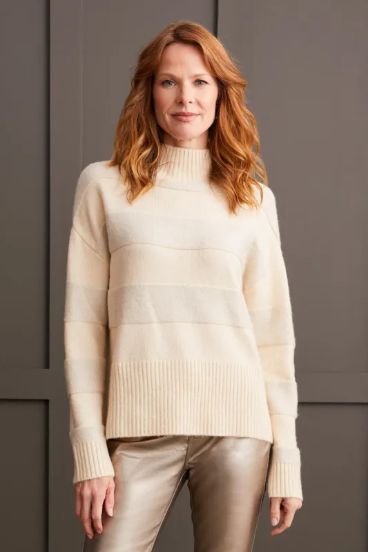 Shiny Mock Neck Sweater-Moonstone sold by Tribal