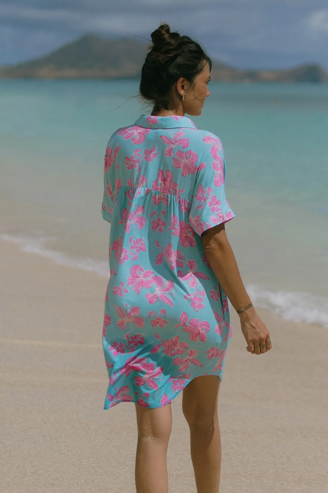 Kihei Printed Short-Sleeve Shirt Dress-Kihei sold by Tribal product image thumbnail 4
