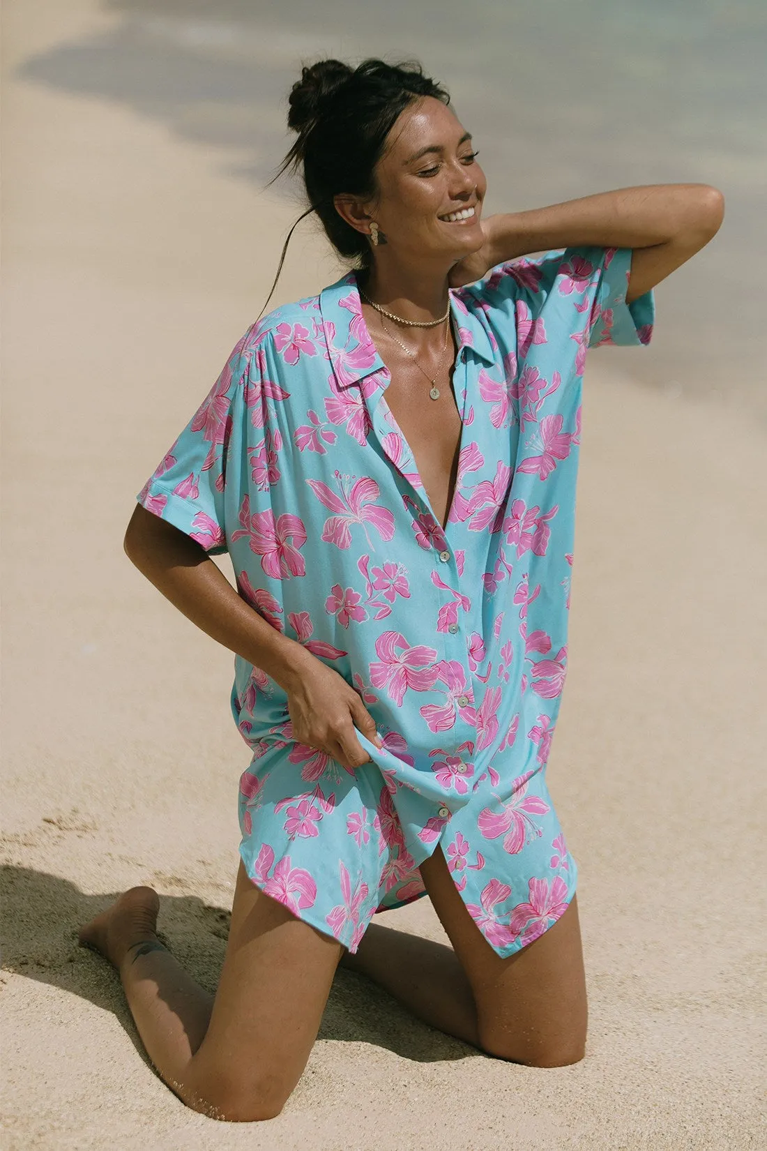 Kihei Printed Short-Sleeve Shirt Dress-Kihei sold by Tribal product image thumbnail 2