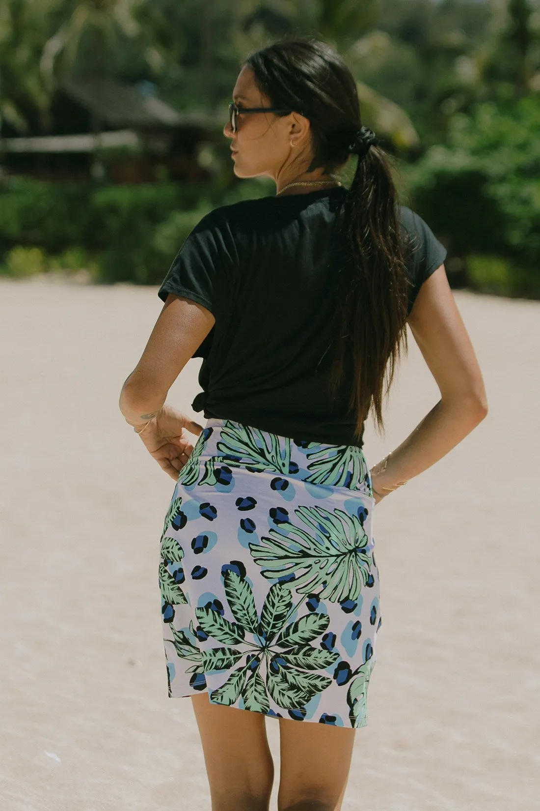 Havana Printed Pull-On Skort With Pockets-Havana sold by Tribal product image thumbnail 4