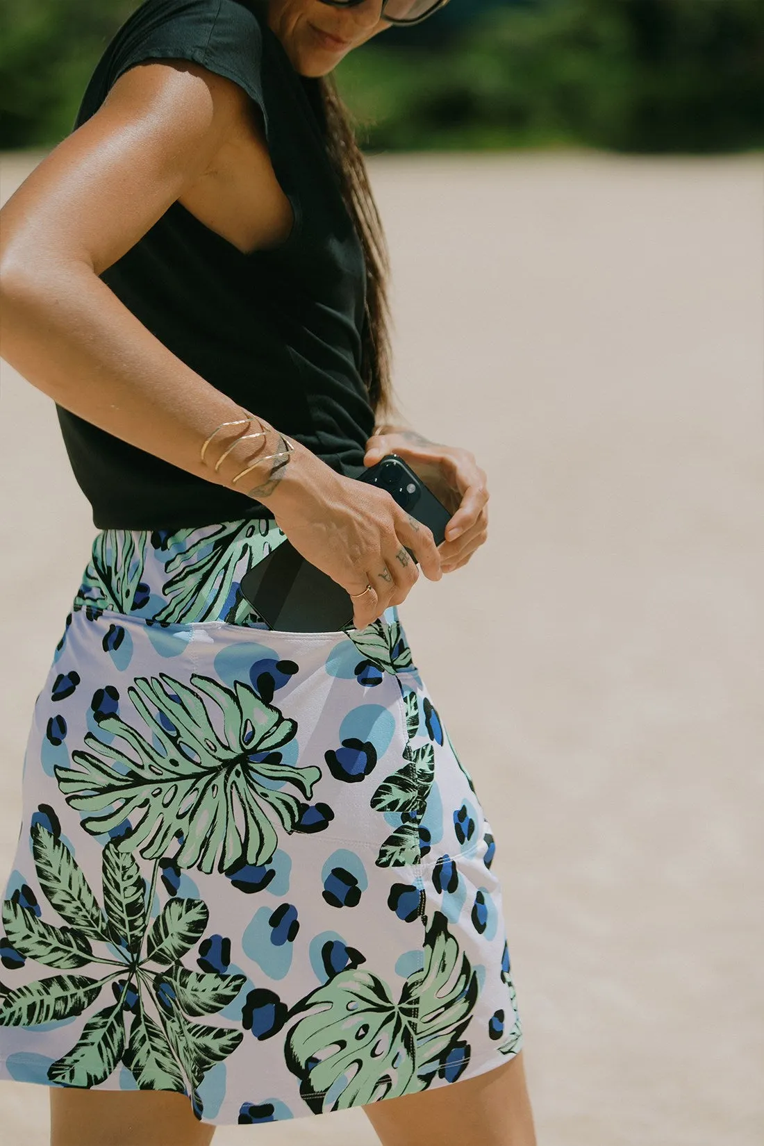 Havana Printed Pull-On Skort With Pockets-Havana sold by Tribal product image thumbnail 2