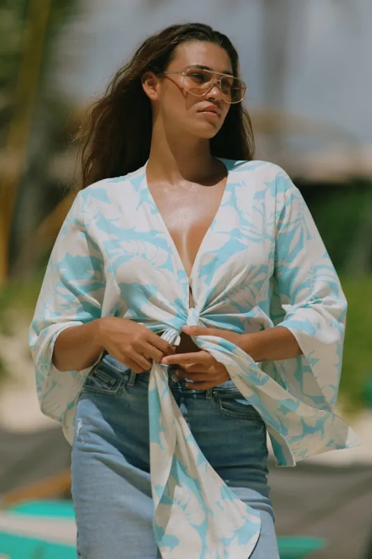 Molokai Front-Tie Kimono Top-Molokai sold by Tribal
