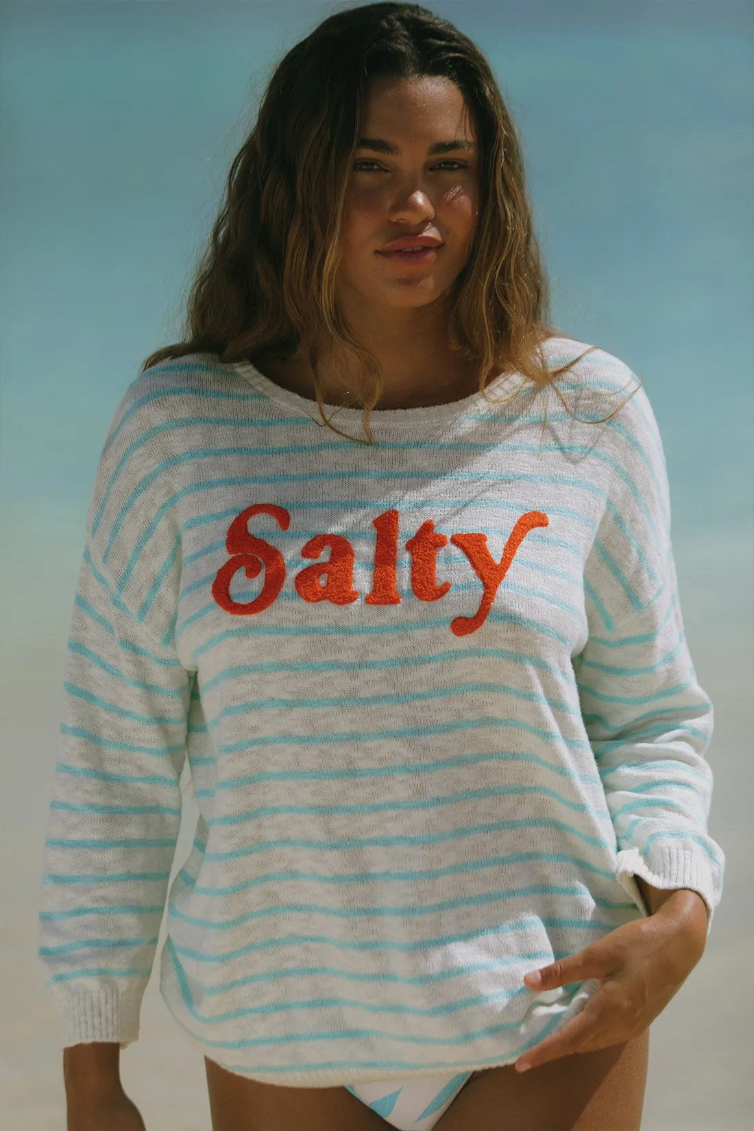 Oasis Nautical Stripe Scoop Neck Sweater-Oasis sold by Tribal product image thumbnail 2