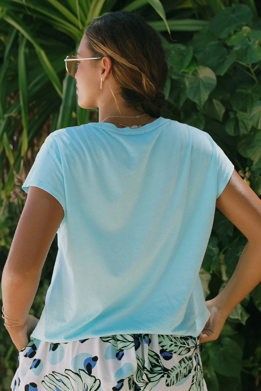 Blue Elixir Cap-Sleeve Crewneck Top-Blueelixir sold by Tribal product image thumbnail 4