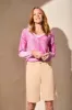 Comfort Stretch Wide-Leg Bermuda Shorts-Safari sold by Tribal