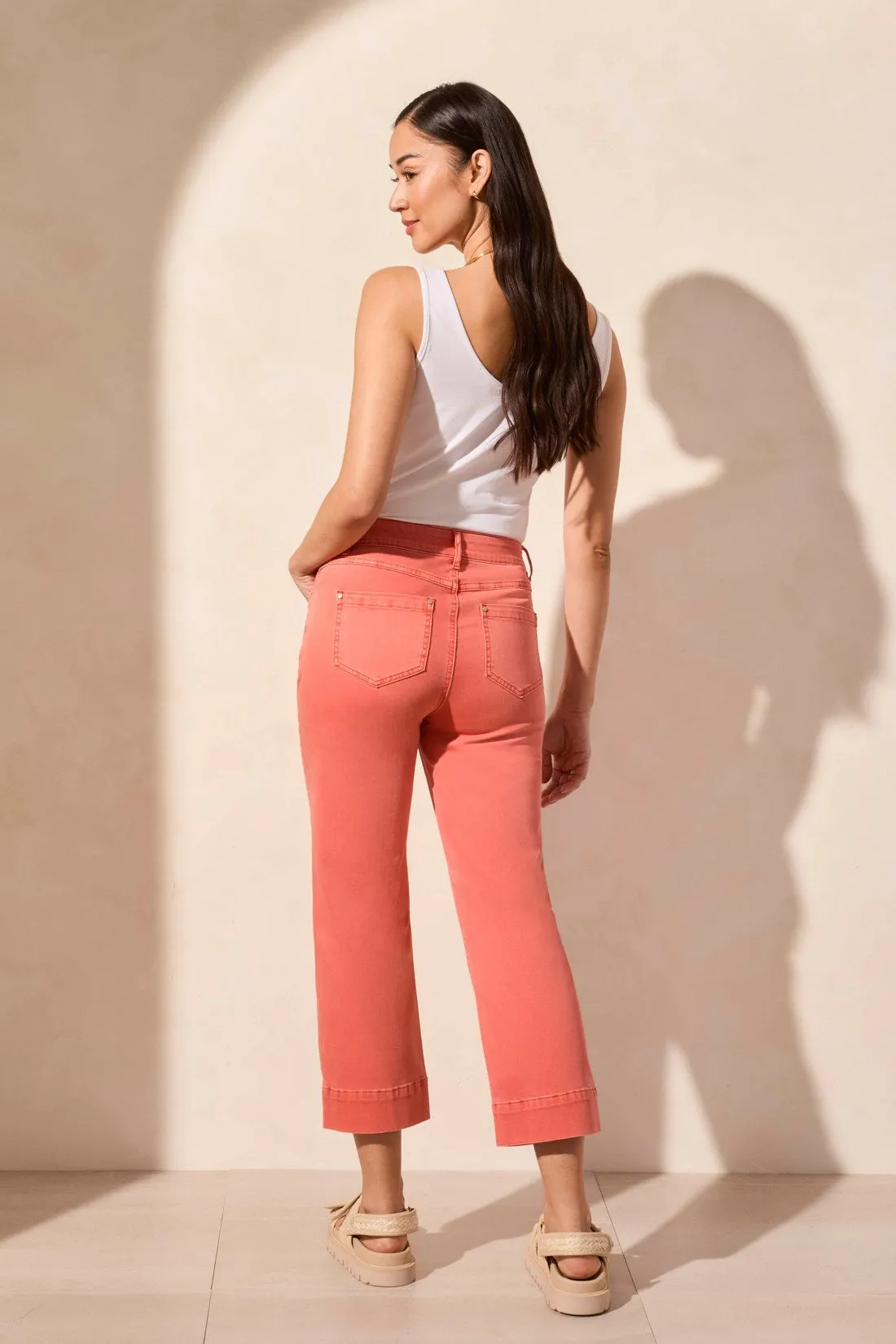 Pull-On Kick Flare Capri-Coralsky sold by Tribal product image thumbnail 4