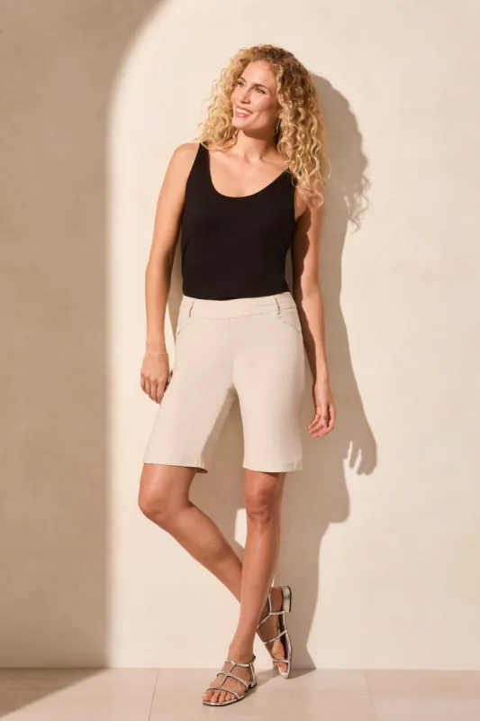 Flatten It® Pull-On Slit-Accent Short-Frenchoak sold by Tribal