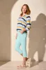 Comfort Stretch Pull-On Capri With Hem Vent-Oasis sold by Tribal