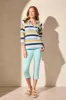 Comfort Stretch Pull-On Capri With Hem Vent-Oasis sold by Tribal