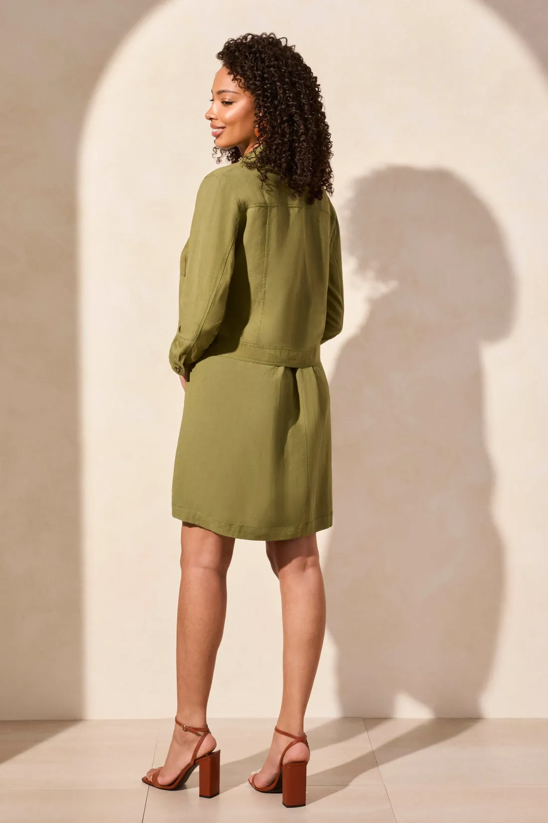 Comfort Stretch Button-Front Denim Jacket-Loden sold by Tribal product image thumbnail 4