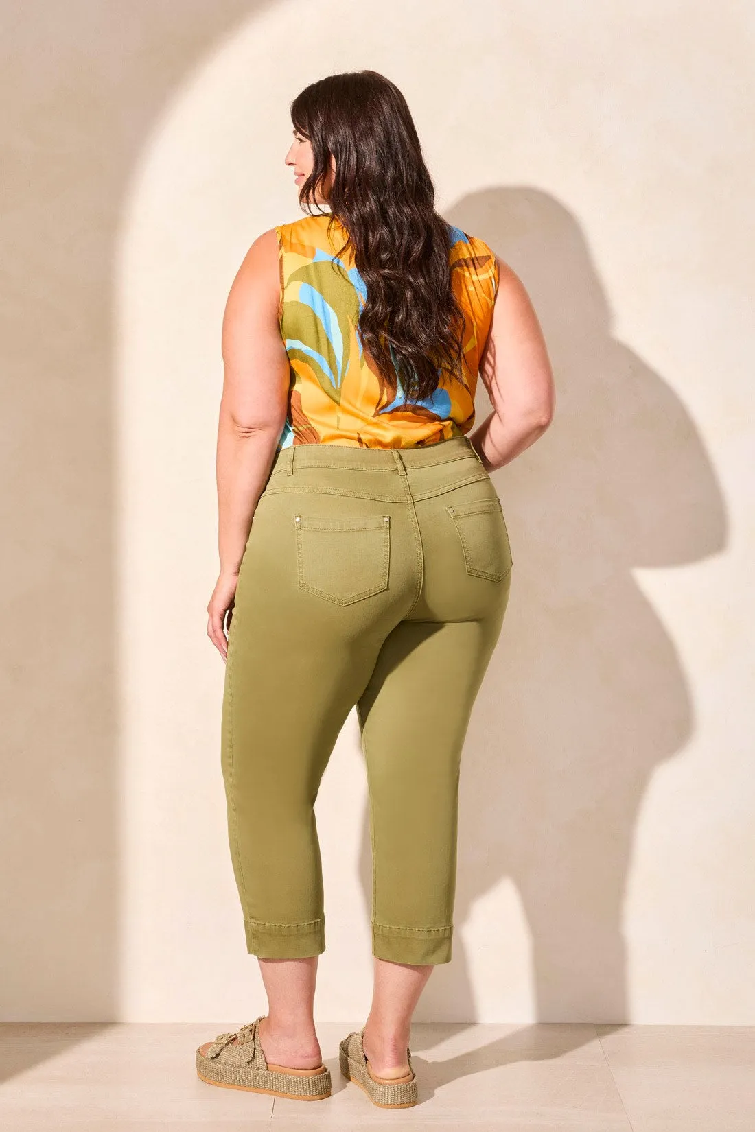 Pull-On Kick Flare Capri-Loden sold by Tribal product image thumbnail 4
