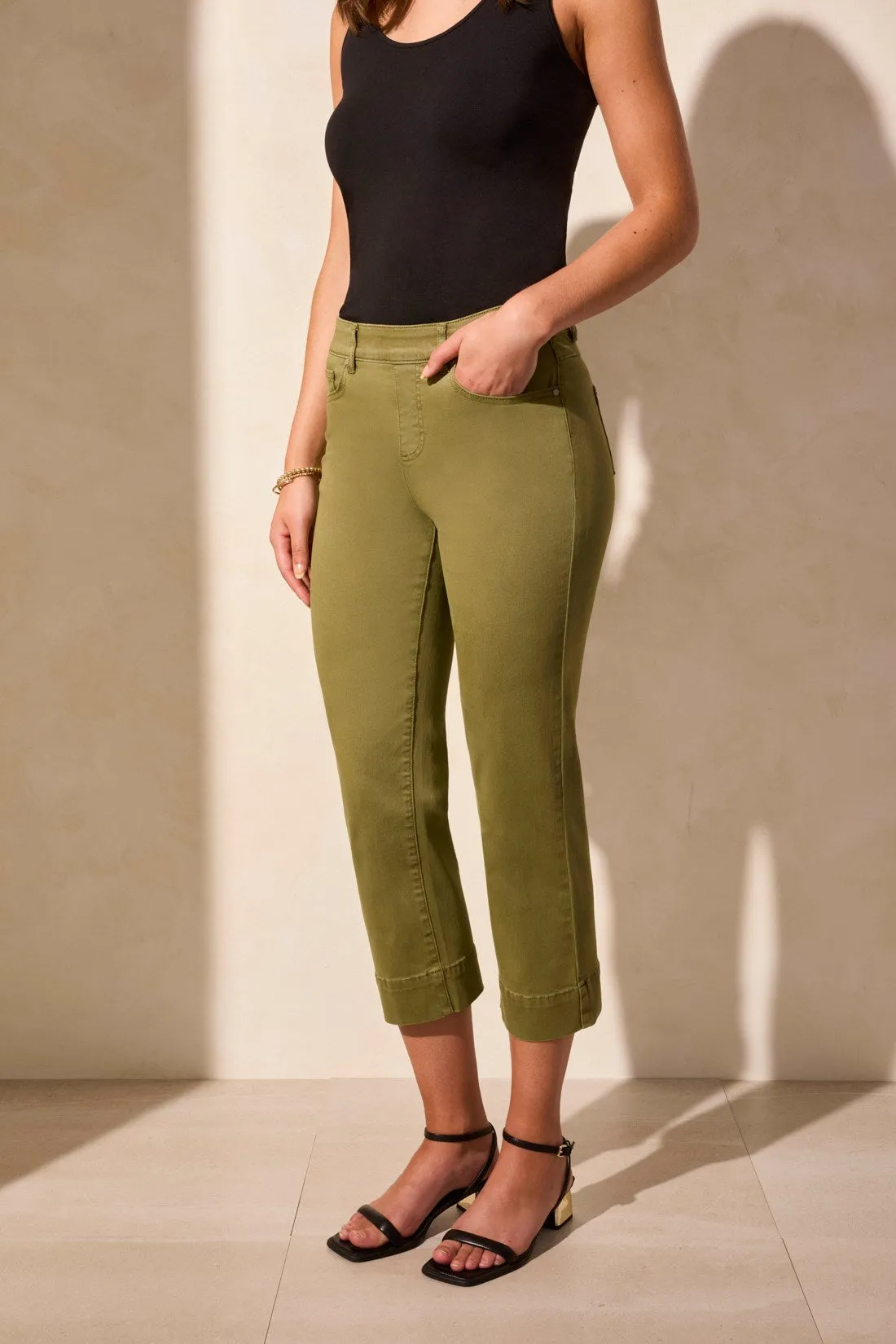 Pull-On Kick Flare Capri-Loden sold by Tribal product image thumbnail 2