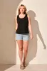High-Low Tank Top-Black sold by Tribal