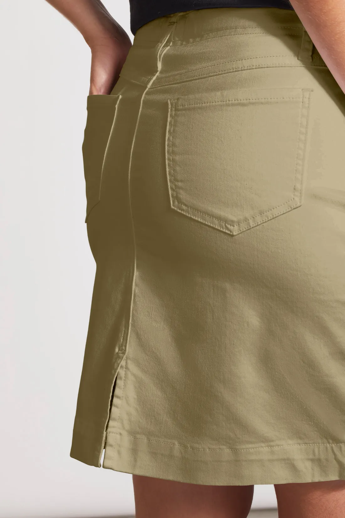 Pull-On Denim Skort With Pockets-Nudeolive sold by Tribal product image thumbnail 3
