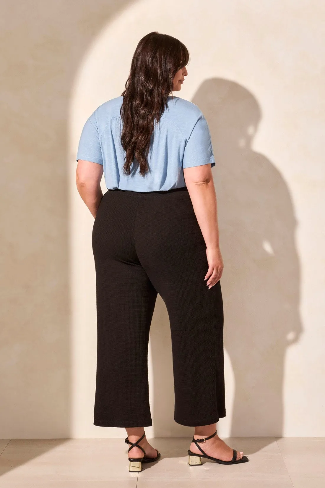 Textured Pull-On Capri-Black sold by Tribal product image thumbnail 4