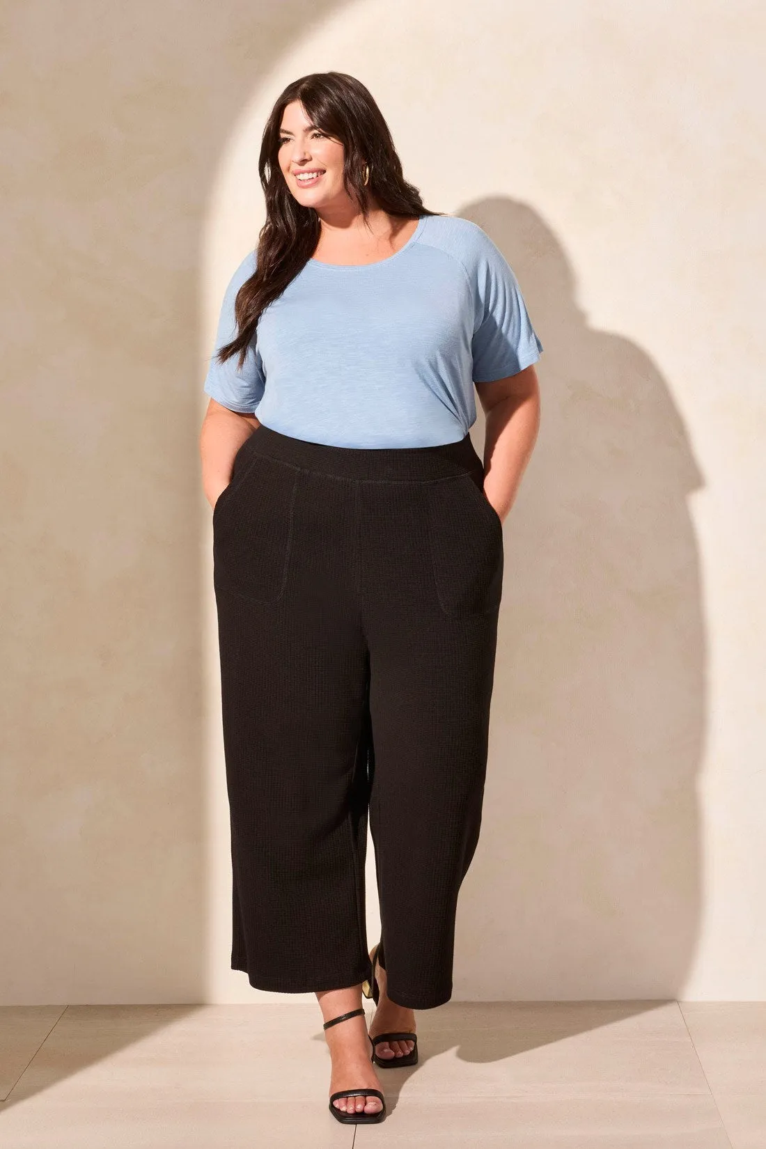 Textured Pull-On Capri-Black sold by Tribal product image thumbnail 2