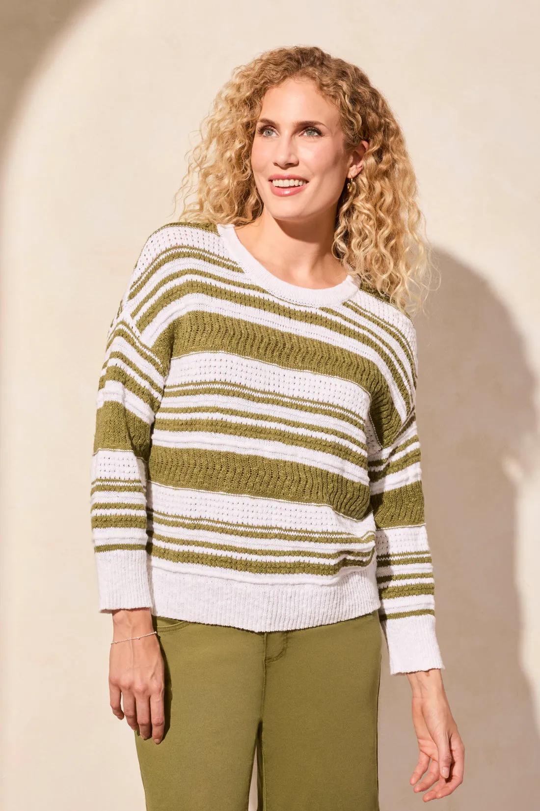 Stripe Scoop Neck Sweater-Loden sold by Tribal product image thumbnail 3