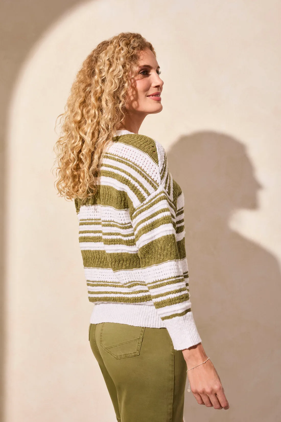 Stripe Scoop Neck Sweater-Loden sold by Tribal product image thumbnail 2