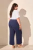 Textured Pull-On Capri-Jet Blue sold by Tribal