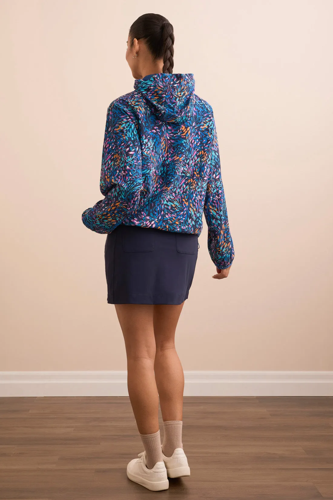 4-Way Stretch Hooded Zip-Front Jacket-Aqua sold by Tribal product image thumbnail 3