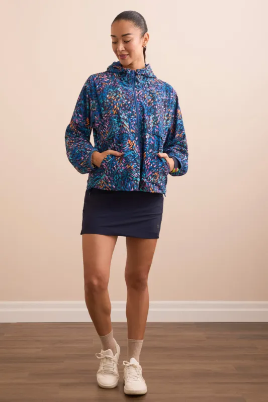 4-Way Stretch Hooded Zip-Front Jacket-Aqua sold by Tribal