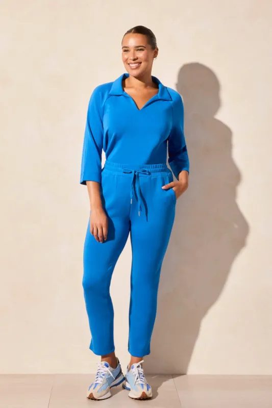 Techno Lux Pull-On Capri With Side Slits-Riviera sold by Tribal