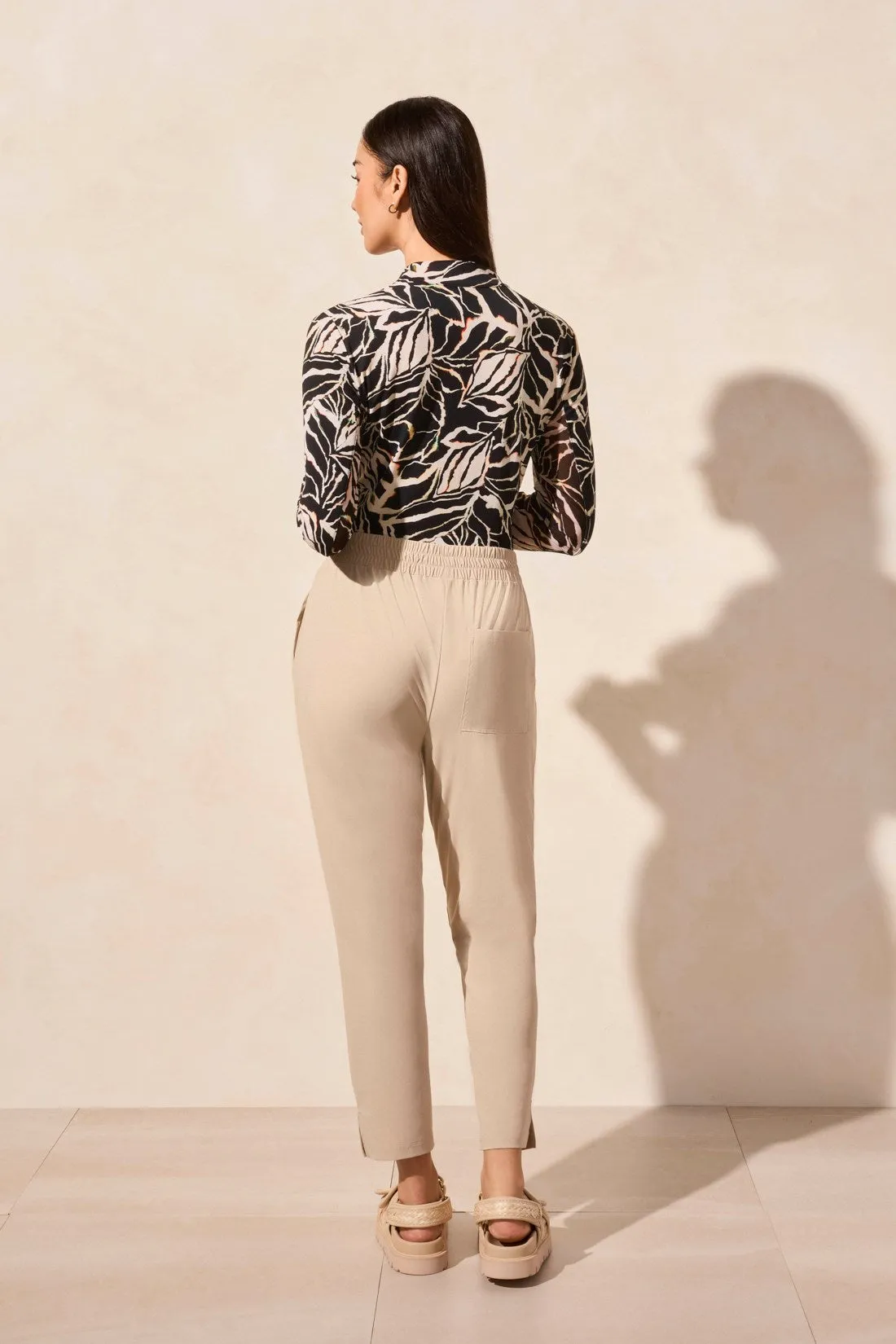 25 Inch Pull-On Technical Capris-Pebble sold by Tribal product image thumbnail 4