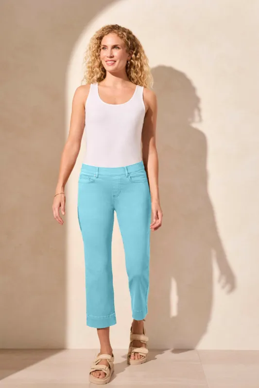 Pull-On Kick Flare Capri-Oasis sold by Tribal