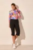 Flatten It® Pull-On Capri With Zip Pockets-Black sold by Tribal
