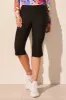Flatten It® Pull-On Capri With Zip Pockets-Black sold by Tribal