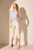 Flatten It® Pull-On Slit-Hem Capri-Frenchoak sold by Tribal