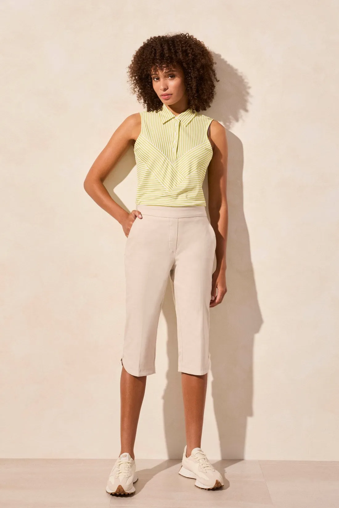 Flatten It® Pull-On Capri With Zip Pockets-Frenchoak sold by Tribal