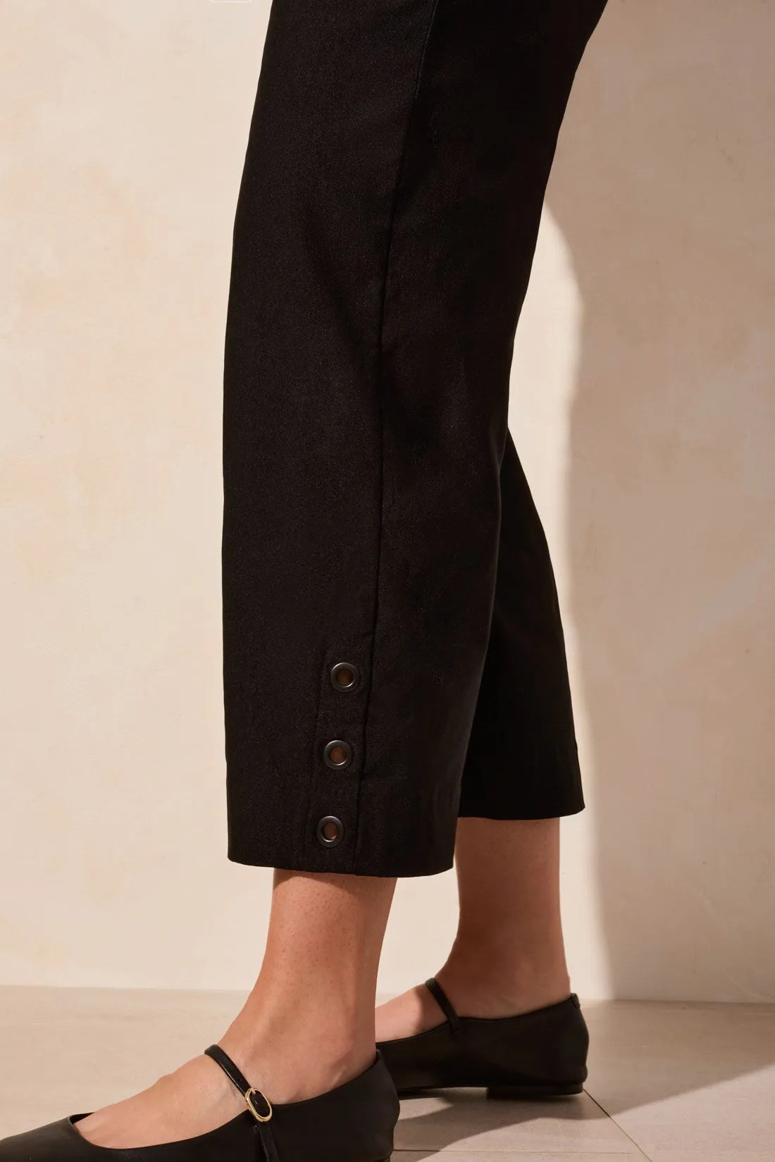 Flatten It® Pull-On Capri With Eyelets-Black sold by Tribal product image thumbnail 3