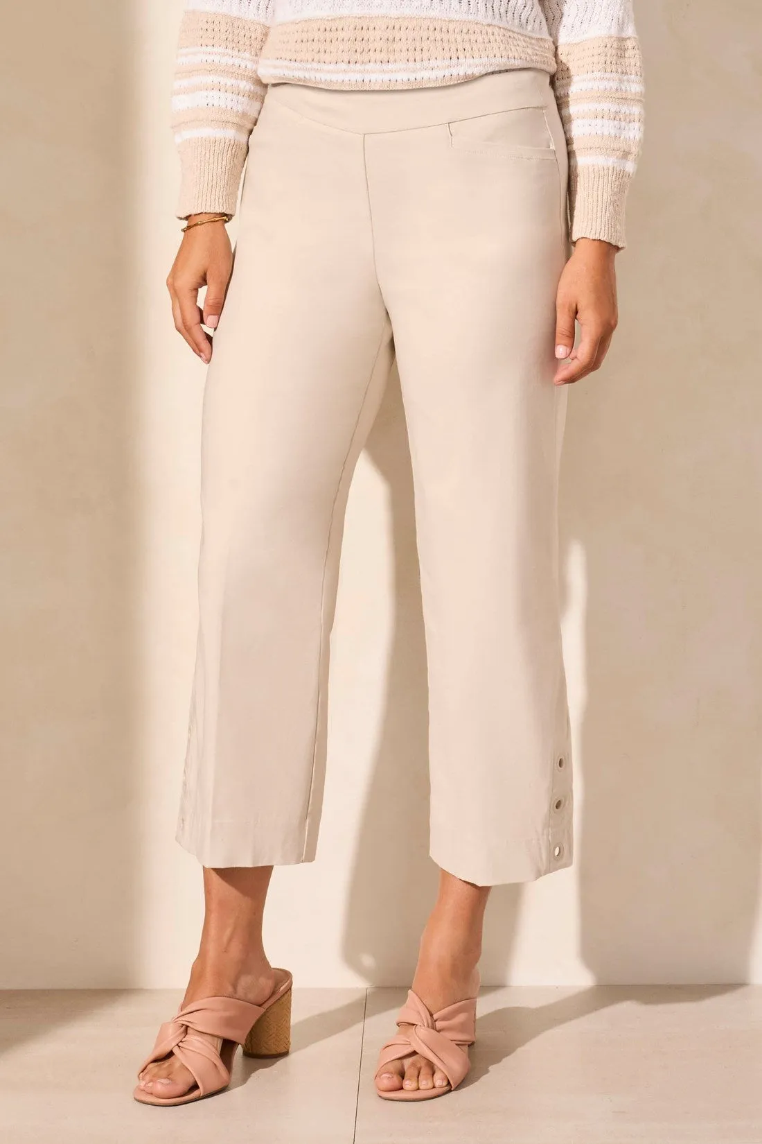 Flatten It® Pull-On Capri With Eyelets-Frenchoak sold by Tribal product image thumbnail 3