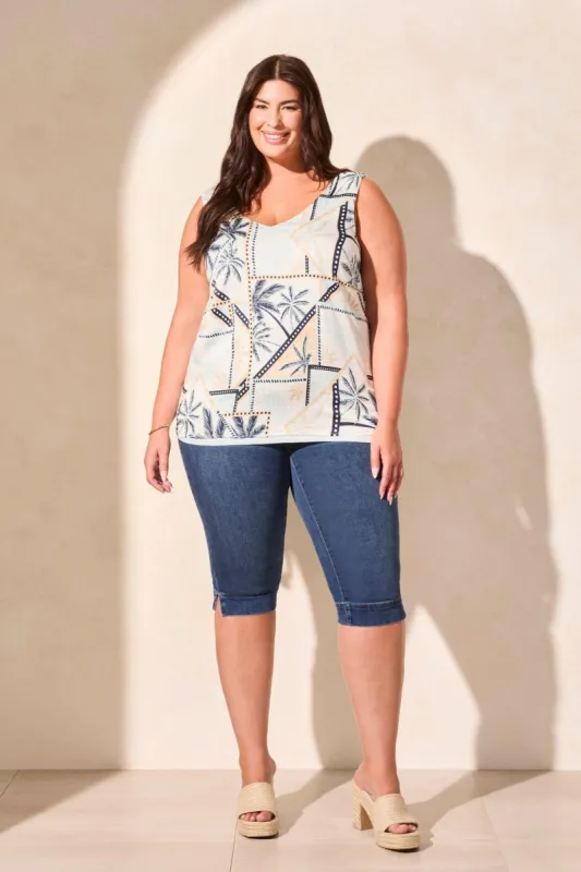 Printed Reversible Camisole-Water sold by Tribal