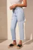 BLUE THREAD Audrey Girlfriend Straight Leg Carpenter Jeans-Bluetiful sold by Tribal