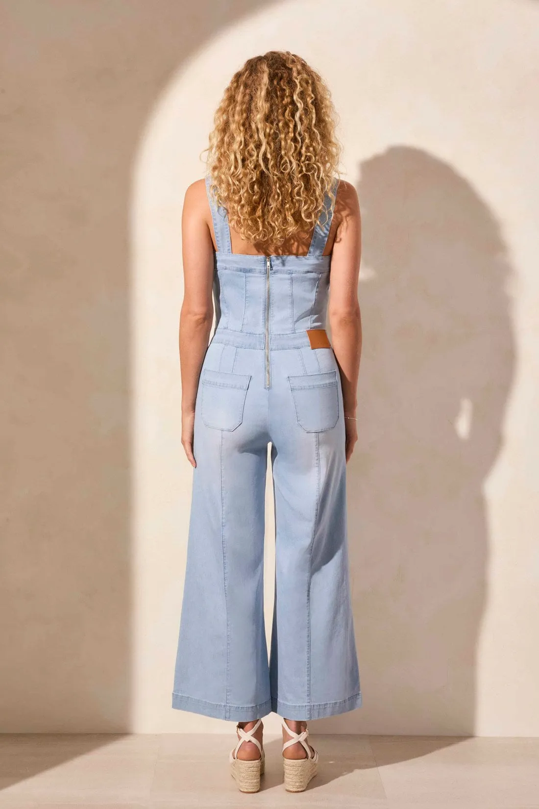 BLUE THREAD Denim Jumpsuit With Adjustable Straps-Bluetiful sold by Tribal product image thumbnail 4
