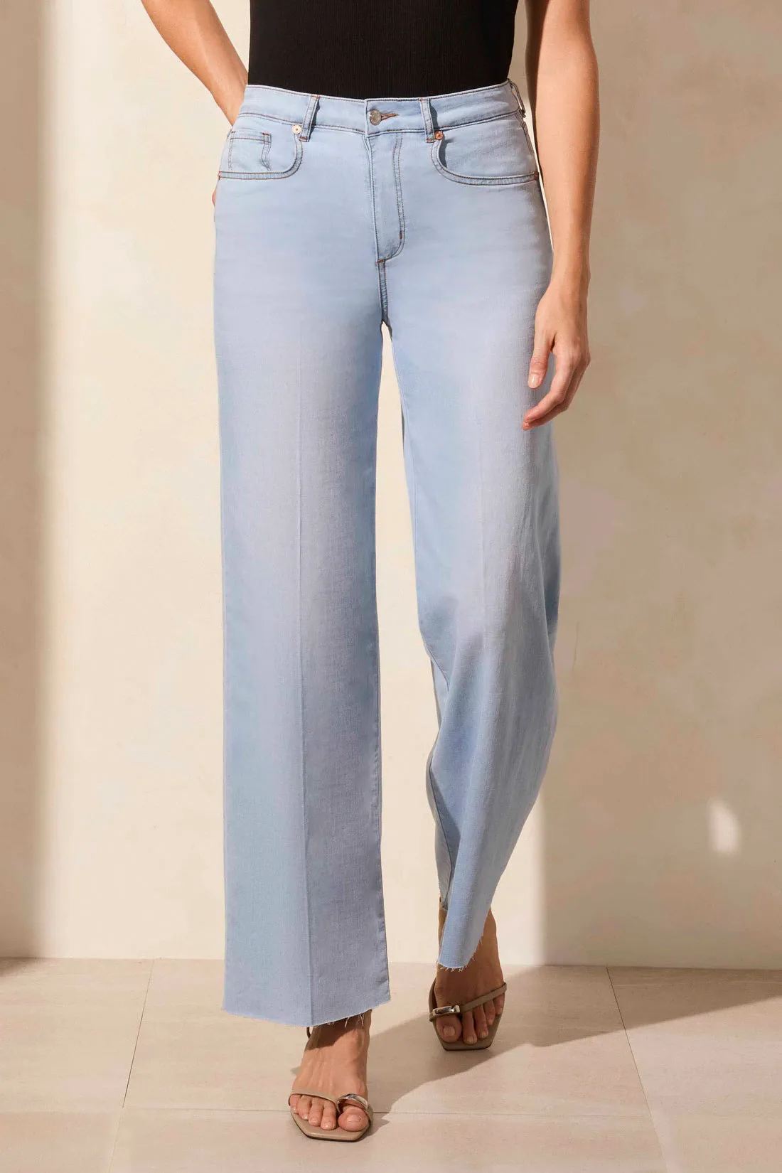 BLUE THREAD Brooke Limitless Stretch Wide Leg Jeans-Bluetiful sold by Tribal product image thumbnail 2
