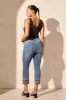 Audrey Mid Rise Straight Crop Jeans-Tileblue sold by Tribal