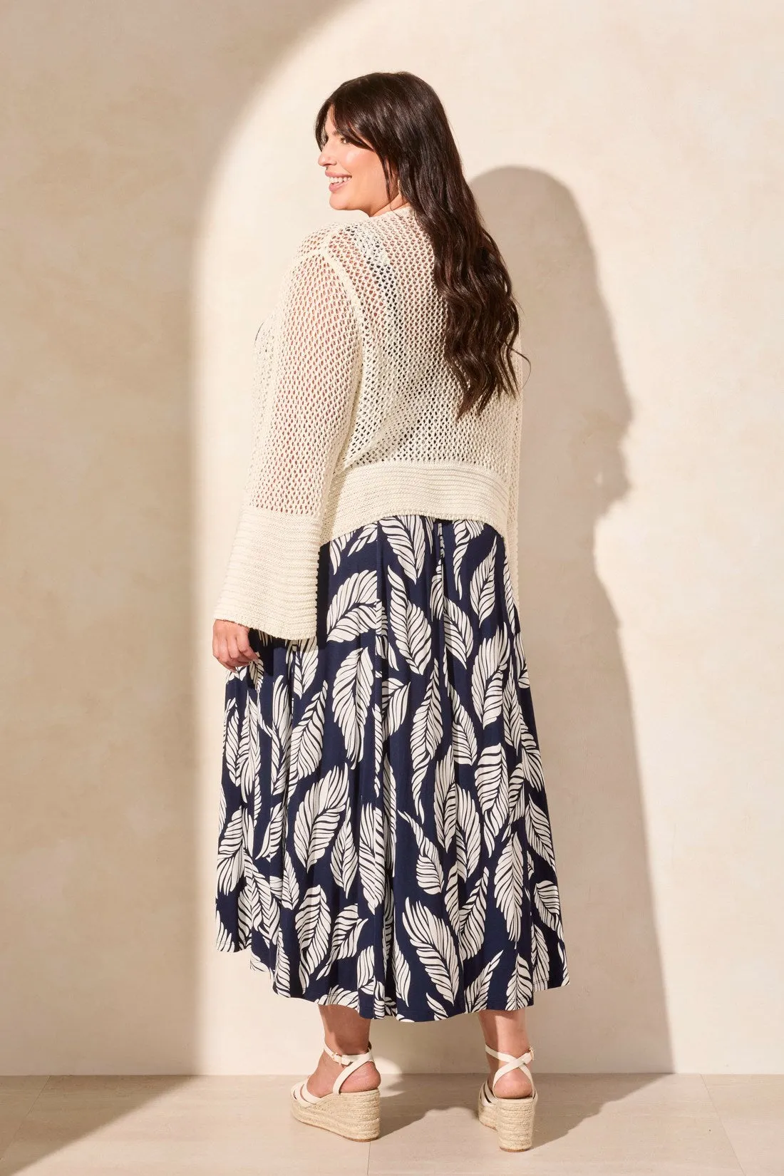 Bell Sleeve Open Stitch Cardigan-Cocomilk sold by Tribal product image thumbnail 4