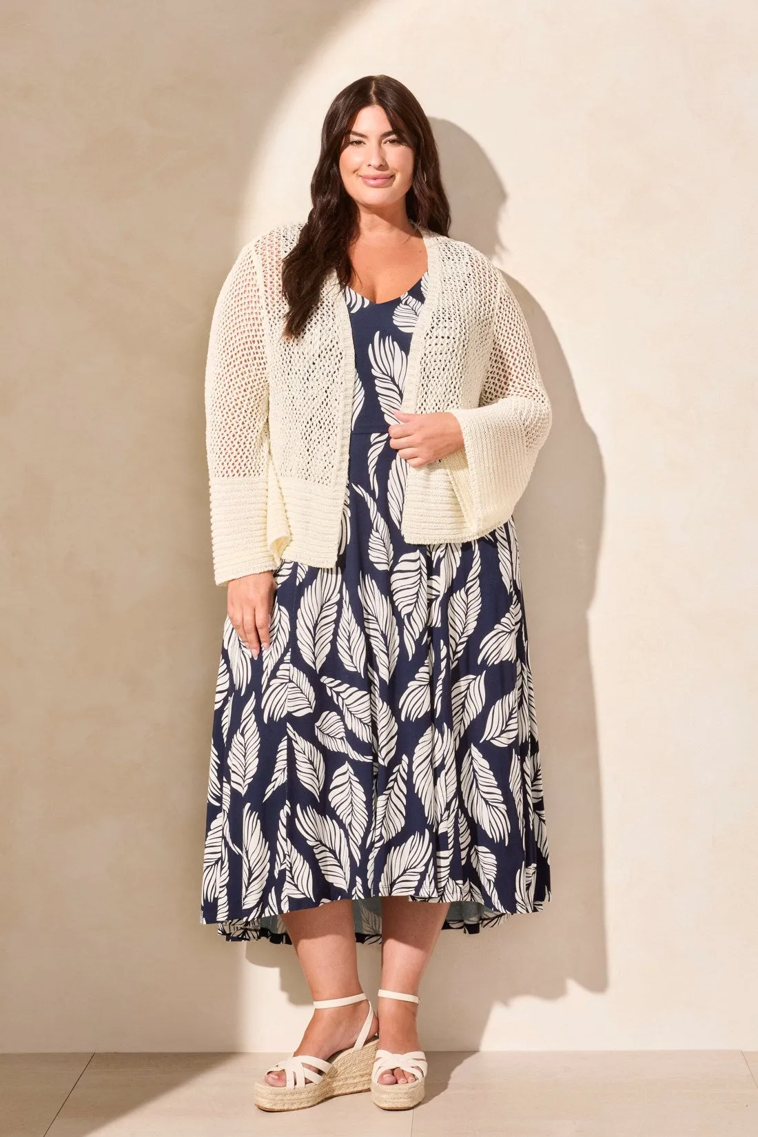 Bell Sleeve Open Stitch Cardigan-Cocomilk sold by Tribal product image thumbnail 2