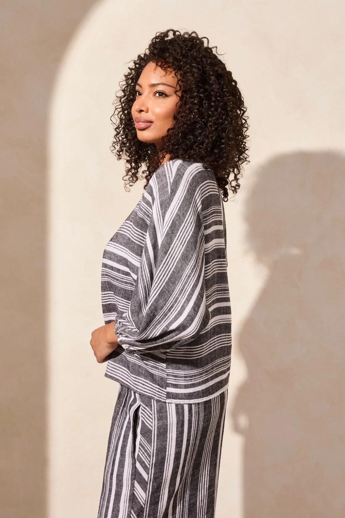 Dolman Sleeve Boatneck Top-Black sold by Tribal product image thumbnail 3