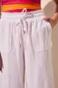 Wide Leg Cover-Up Capri Pants-White sold by Tribal