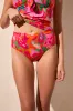 Reversible High-Waist Bikini Bottoms-Beetroot sold by Tribal