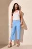 Flowy High Rise Twill Capri Pant-Deep Sea sold by Tribal