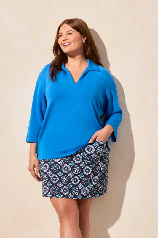 Printed Pull-On Skort With Pockets-Riviera sold by Tribal