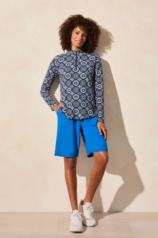 UPF 50+ Performance Stretch Long Sleeve Quarter-zip Top-Riviera sold by Tribal